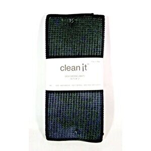 Black Dish Drying Mats 2-pc Kitchen Microfiber Reversible Absorbent 15 x 20-in
